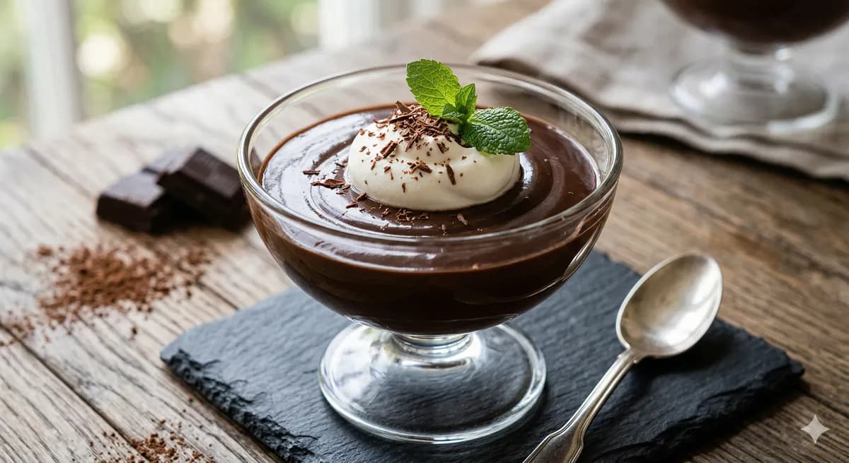 Cremiger Schokoladenpudding nach Großmutters Art