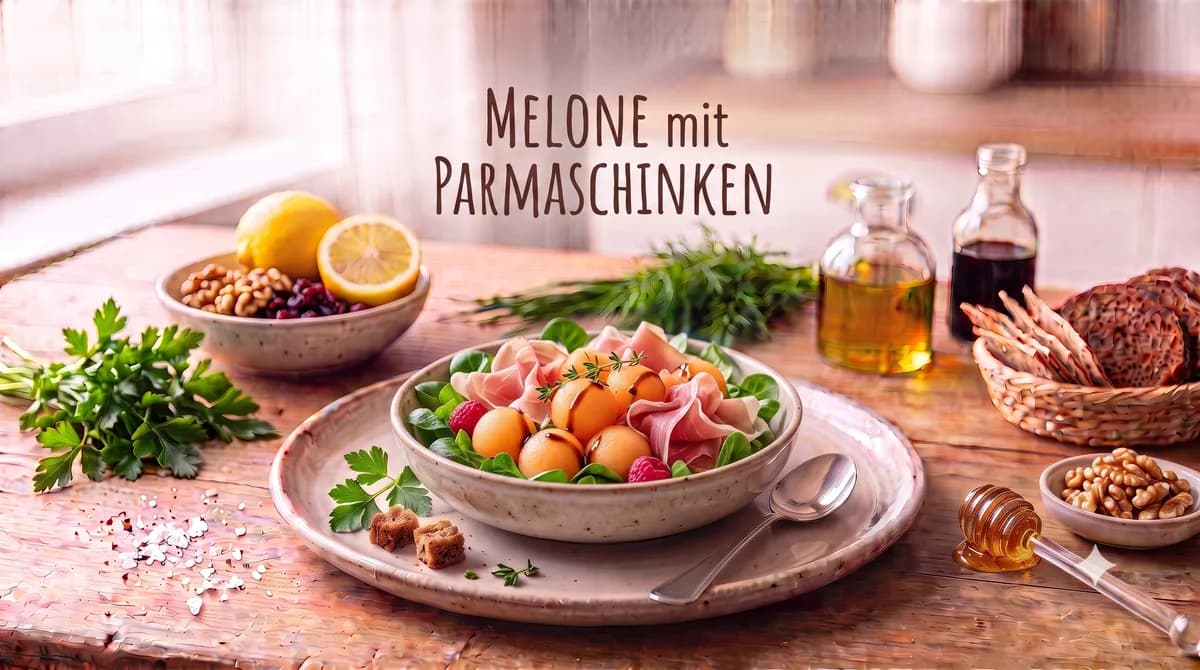 Melone mit Parmaschinken