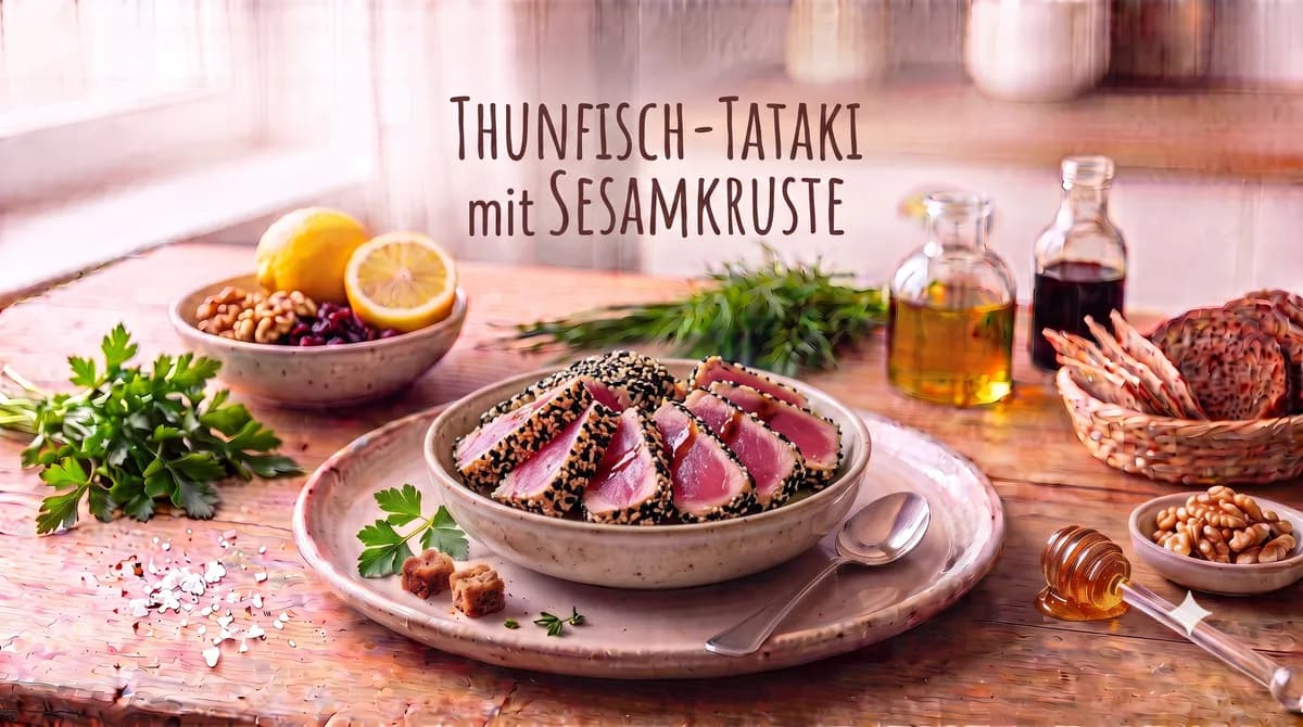Thunfisch-Tataki mit Sesamkruste