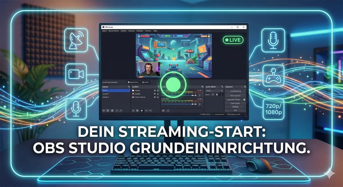 🎥 Dein Weg zum Streamer: Die OBS Studio Grundeinrichtung